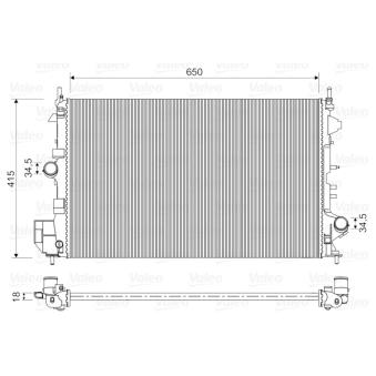 Radiateur, refroidissement du moteur VALEO OEM 13217130