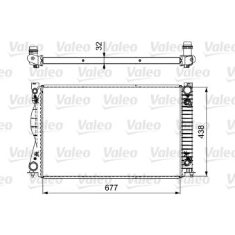 Radiateur, refroidissement du moteur VALEO [735032]