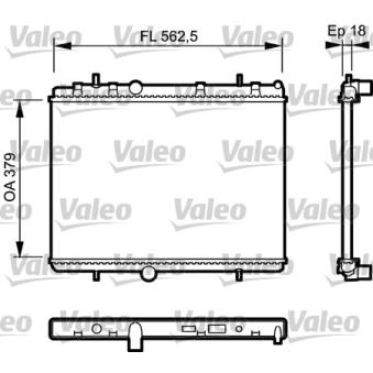 Radiateur, refroidissement du moteur VALEO OEM 133379