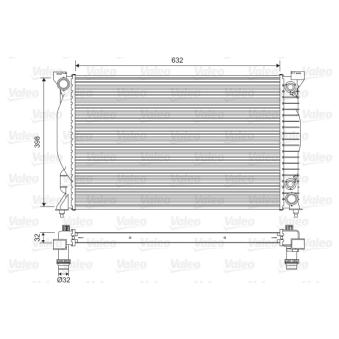 Radiateur, refroidissement du moteur VALEO 735093