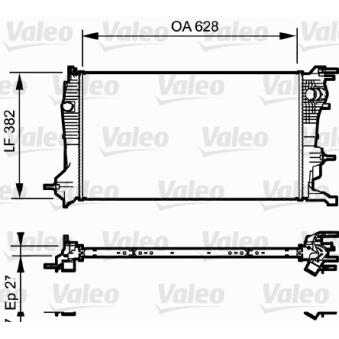 Radiateur, refroidissement du moteur VALEO OEM 214100002R