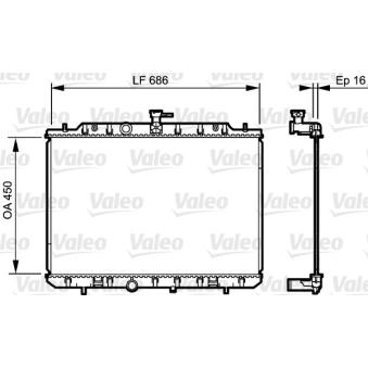 Radiateur, refroidissement du moteur VALEO 735205 pour NISSAN X-TRAIL 2.0 - 140cv