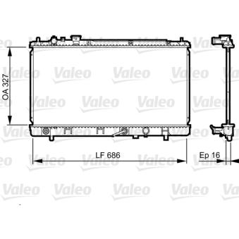 Radiateur, refroidissement du moteur VALEO [735240]