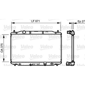 Radiateur, refroidissement du moteur VALEO OEM 19010RSRE01