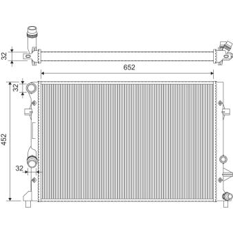 Radiateur, refroidissement du moteur VALEO OEM 1K0121251CL