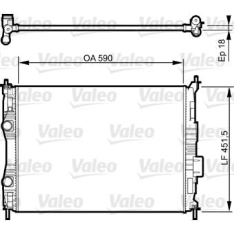 Radiateur, refroidissement du moteur VALEO OEM 21410JD01B