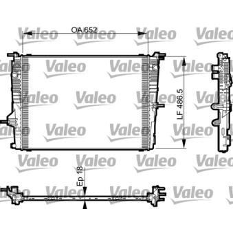 Radiateur, refroidissement du moteur VALEO 735463