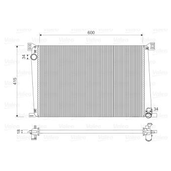 Radiateur, refroidissement du moteur VALEO 735480