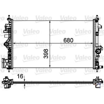 Radiateur, refroidissement du moteur VALEO 735485
