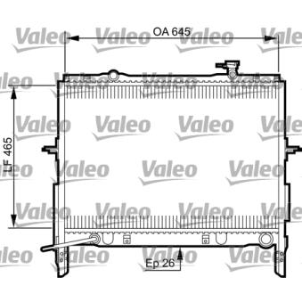 Radiateur, refroidissement du moteur VALEO [735505]