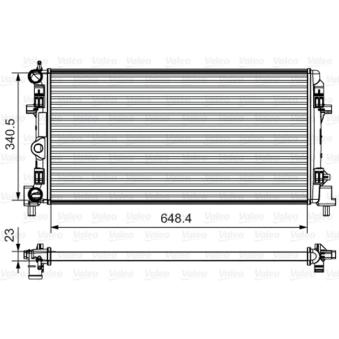 Radiateur, refroidissement du moteur VALEO OEM 6R0121253N