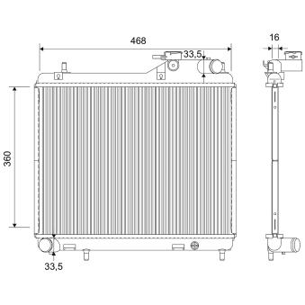 Radiateur, refroidissement du moteur VALEO OEM 2531025810