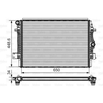 Radiateur, refroidissement du moteur VALEO 735622