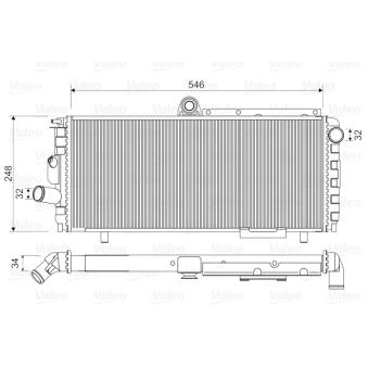 Radiateur, refroidissement du moteur VALEO 810948