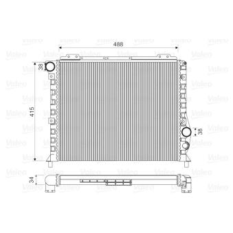 Radiateur, refroidissement du moteur VALEO 811068