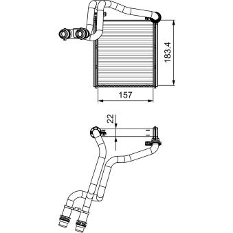 Système de chauffage VALEO 811536 pour CITROEN C3 ORIGIN 2.0 TDI - 110cv