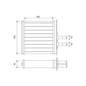 Système de chauffage VALEO OEM 46722095 Système de chauffage VALEO OEM 46722095