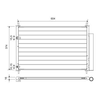 Condenseur, climatisation VALEO 812654 pour MERCEDES-BENZ CLE 1.6 - 132cv