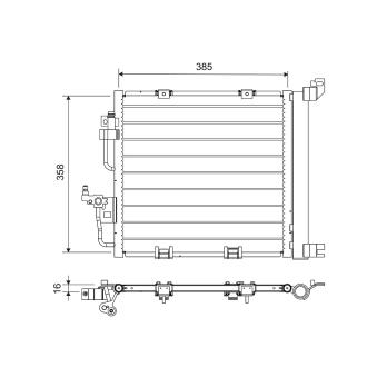 Condenseur, climatisation VALEO OEM 13129195 Condenseur, climatisation VALEO OEM 13129195