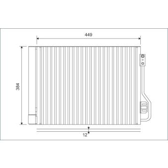 Condenseur, climatisation VALEO 812882 pour SMART FORTWO 1.0 - 71cv