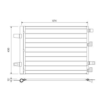 Condenseur, climatisation VALEO 812883