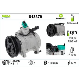 Compresseur, climatisation VALEO 813379