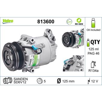 Compresseur, climatisation VALEO OEM 93169374