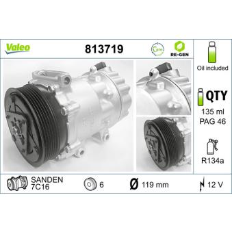 Compresseur, climatisation VALEO OEM 9659876080