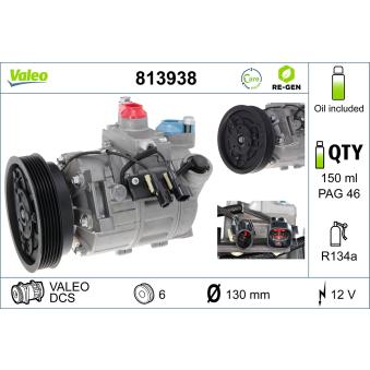 Compresseur, climatisation VALEO 813938