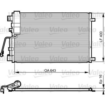 Condenseur, climatisation VALEO OEM 92100JD50A