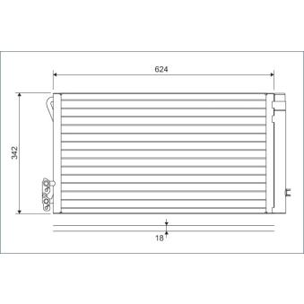 Condenseur, climatisation VALEO 814012