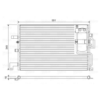 Condenseur, climatisation VALEO 814036