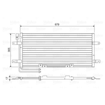 Condenseur, climatisation VALEO OEM 7D0820411