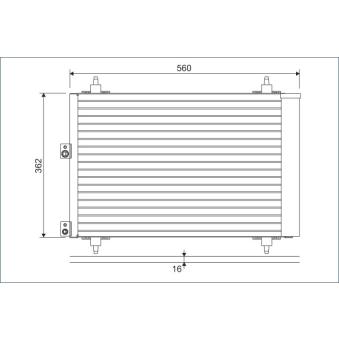 Condenseur, climatisation VALEO OEM 9645964780 Condenseur, climatisation VALEO OEM 9645964780