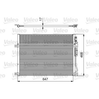 Condenseur, climatisation VALEO OEM 55116928AA Condenseur, climatisation VALEO OEM 55116928AA