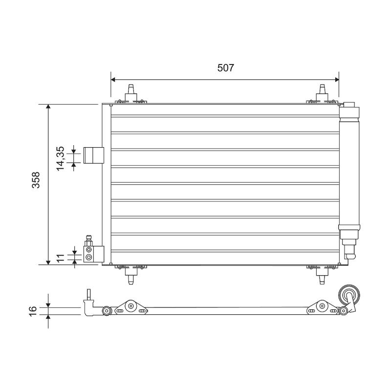 Condenseur, climatisation VALEO 814090 - Visuel 2