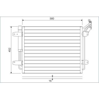 Condenseur, climatisation VALEO OEM 5N0820411D