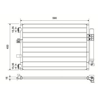 Condenseur, climatisation VALEO OEM BV6119710BA