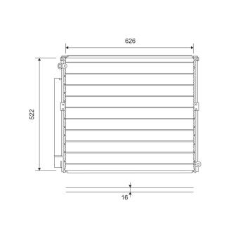 Condenseur, climatisation VALEO [814203]