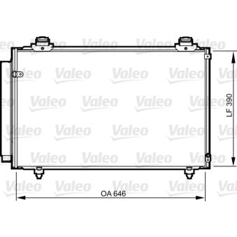 Condenseur, climatisation VALEO OEM 884500F100 Condenseur, climatisation VALEO OEM 884500F100