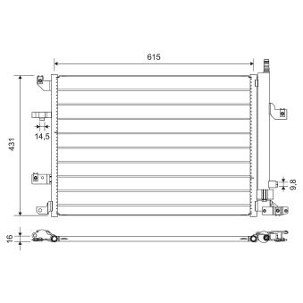Condenseur, climatisation VALEO [814319]