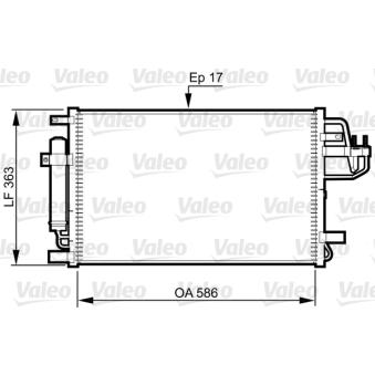 Condenseur, climatisation VALEO 814347