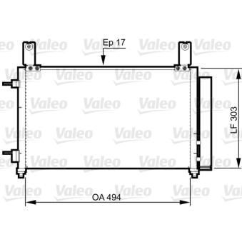 Condenseur, climatisation VALEO 814358