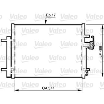 Condenseur, climatisation VALEO 814360 pour PEUGEOT 307 2.0 TDCi - 130cv