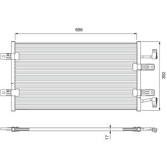 Condenseur, climatisation VALEO OEM 4417651 Condenseur, climatisation VALEO OEM 4417651