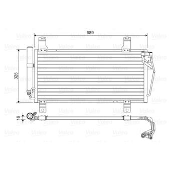 Condenseur, climatisation VALEO 814456 pour MAZDA 6 2.0 MRZ-CD - 140cv