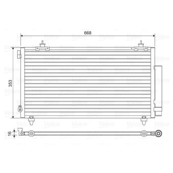 Condenseur, climatisation VALEO 814466