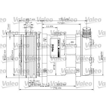 Compresseur, climatisation VALEO [815877]