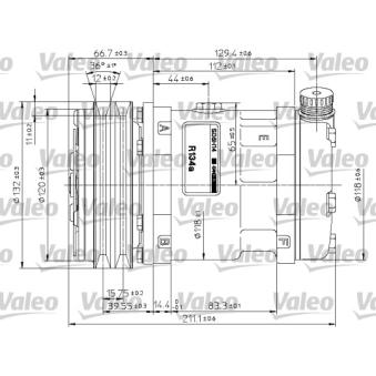Compresseur, climatisation VALEO [815883]