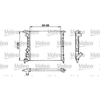 Radiateur, refroidissement du moteur VALEO 816658